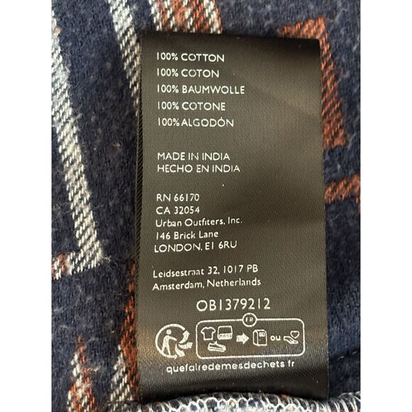 Free People Size L Oversized Half Button Southwest Print Blanket Pullover Top - Picture 8 of 9